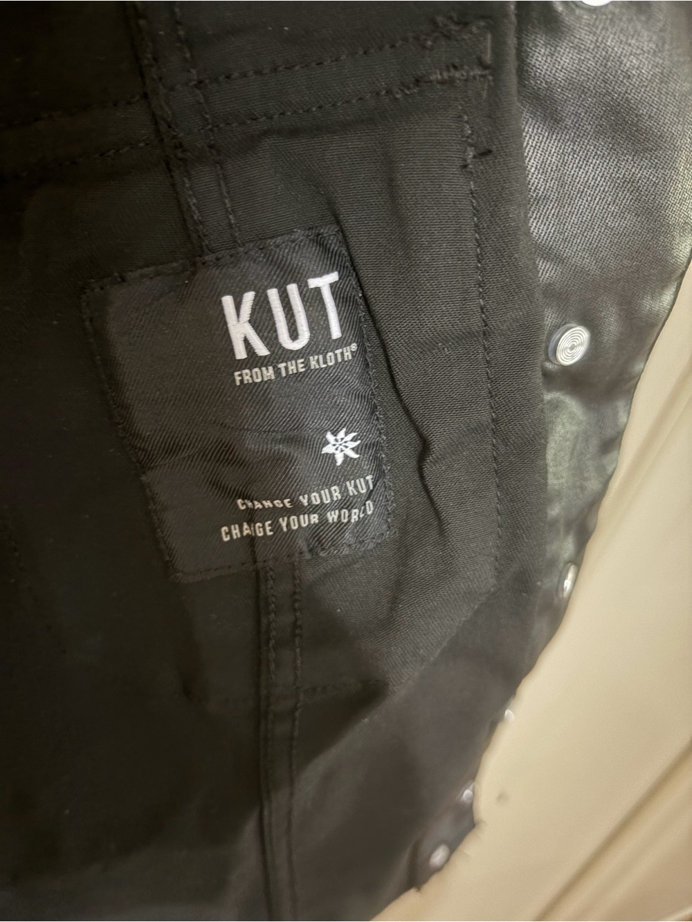 Kut from the Kloth Black Faux Leather Jacket - Picture 4 of 7